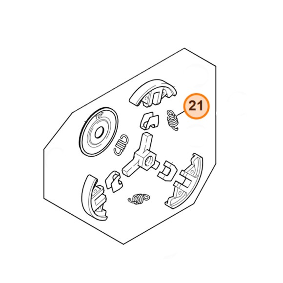 Пружина растяжения STIHL (00009975515) Пружина растяжения STIHL (00009975515)