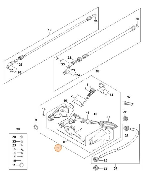 Краскораспылитель с манометром (42555009105)