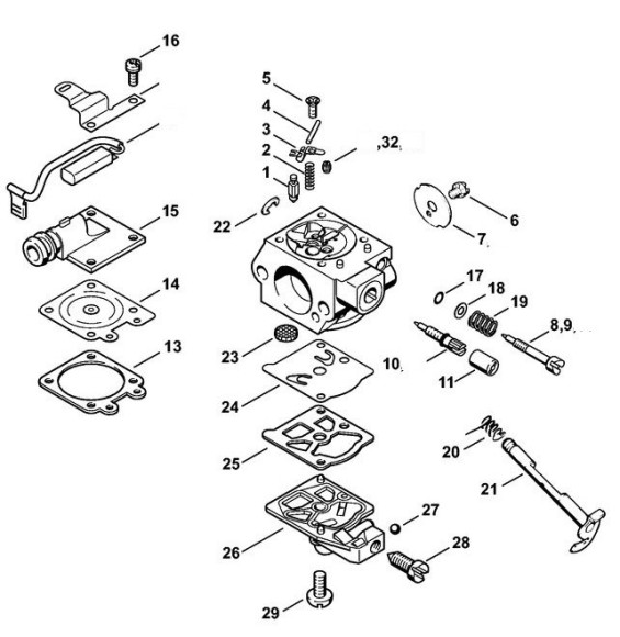 Карбюратор WTE-4B (11211200619)