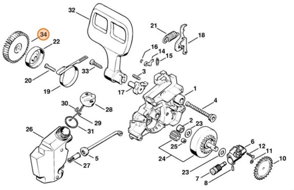Крильчатка вентилятора STIHL 12060860502
