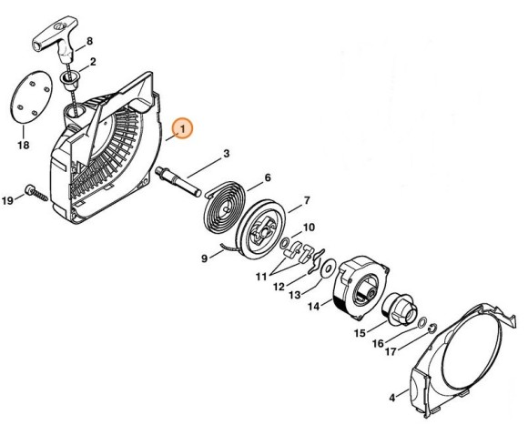 Корпус вентилятора STIHL 11230801815