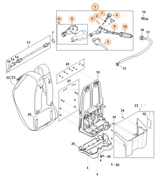 Краскораспылитель с манометром (42555009106)