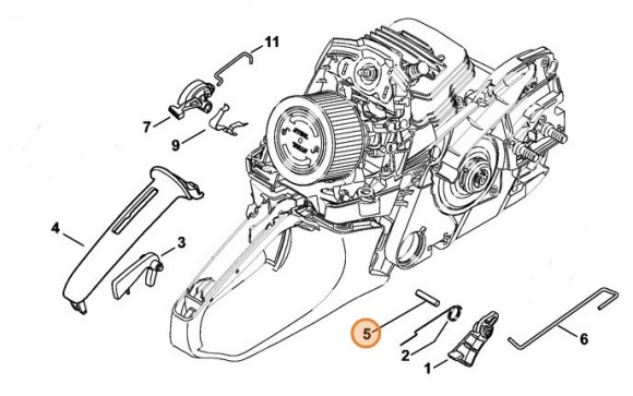 Хвостовик цилиндрический 5х24 (93714702640)