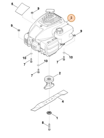 Чотирьохтактний двигун EVC 200.2 STIHL 63500111812