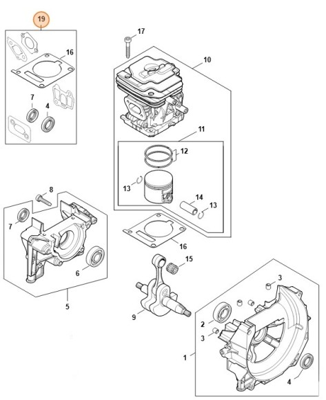 Набір ущільнень STIHL 41470071603