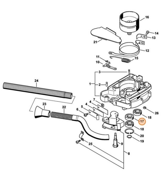 Радіальний шарикопідшипник 6002-2Z STIHL 95030035260