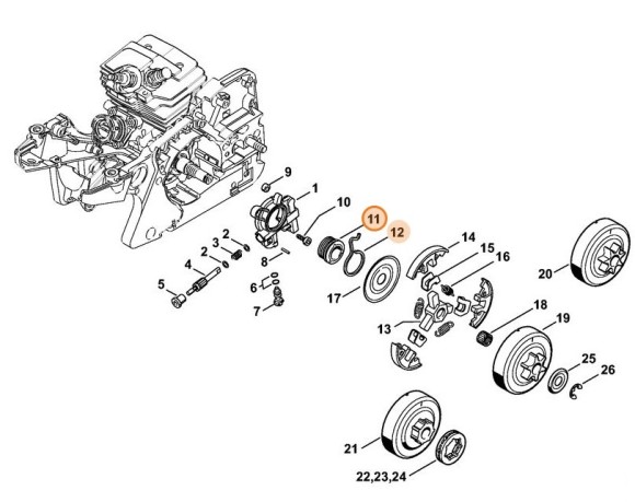 Черв'як STIHL 11436407100