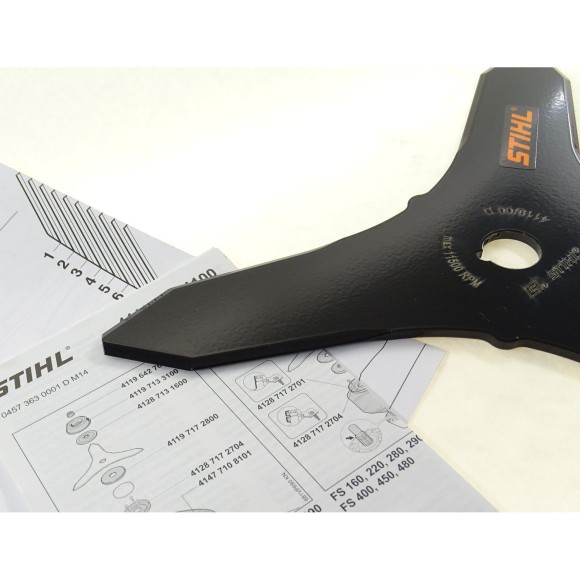 Нож для зарослей STIHL 350мм-3 лепестка (41107134100) Нож для зарослей STIHL 350мм-3 лепестка (41107134100)