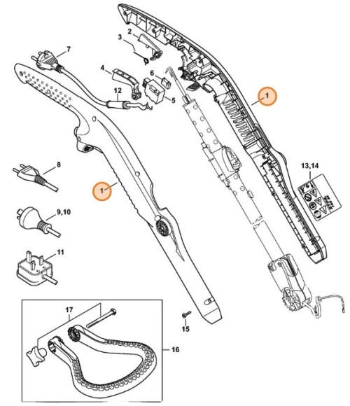Корпус рукоятки STIHL 48167901000
