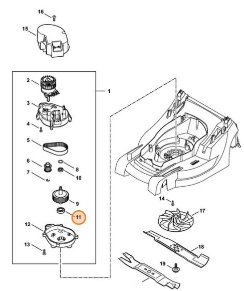 Шарикопідшипник 6003-2RS STIHL 95030035330