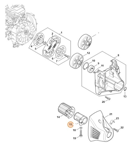 Зажимна скоба STIHL 41477919411