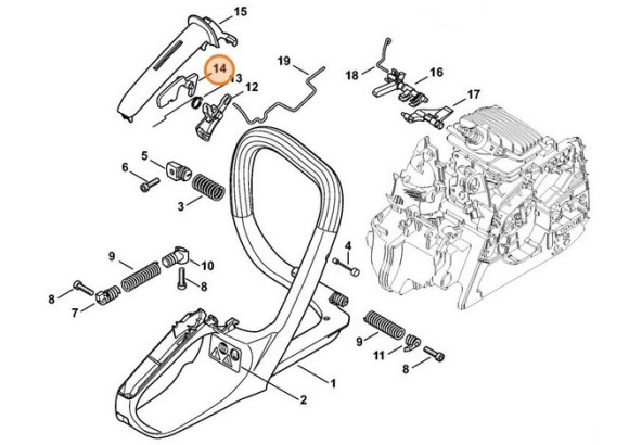 Стопорний важіль STIHL 11391820800