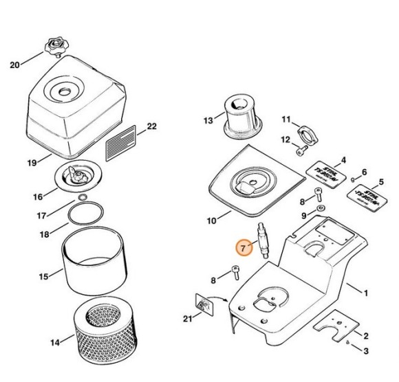 Винт с двойной резьбой (42011481001)