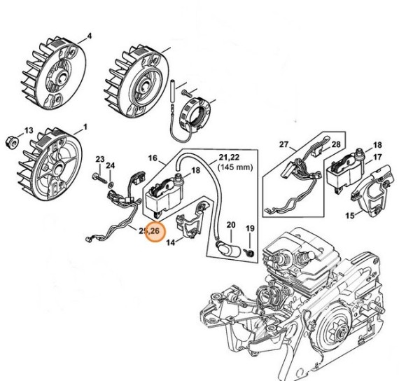 Кабельний жгут STIHL 11434403008
