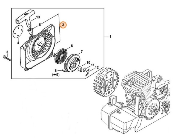 Корпус вентилятора STIHL 11270801802