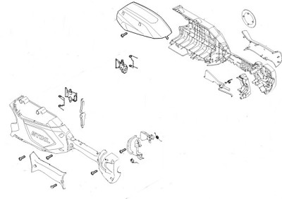 Корпус рукоятки в зборі STIHL FA057901002