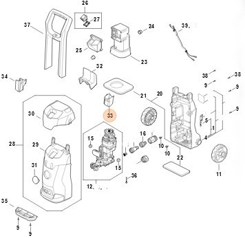 Тримач пістолета STIHL RE027915400