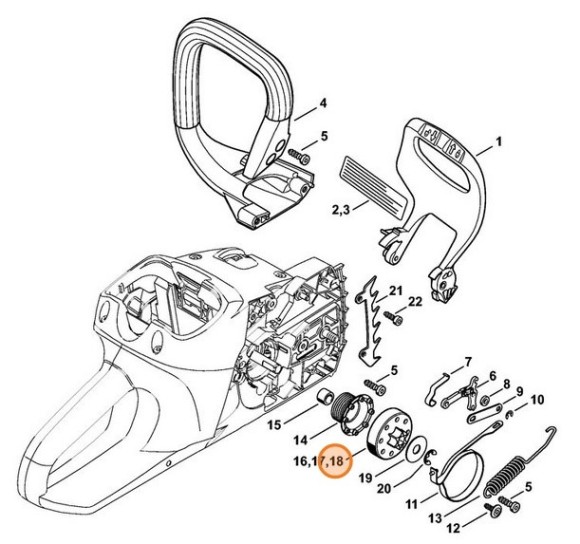Цепь приводное колесо 3/8\ (12506421201)