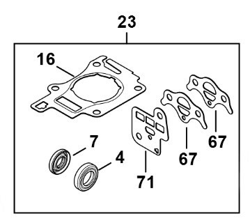 Набір ущільнень STIHL 41490071600