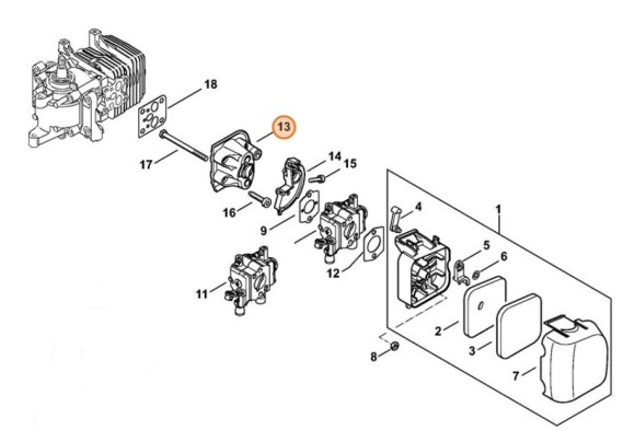 Проміжний фланець STIHL 41401202300