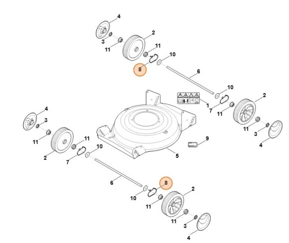 Пружина зліва STIHL 63577080815