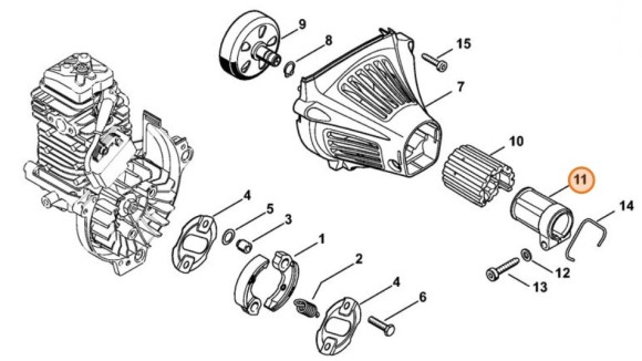 Зажимна скоба STIHL 41807919403