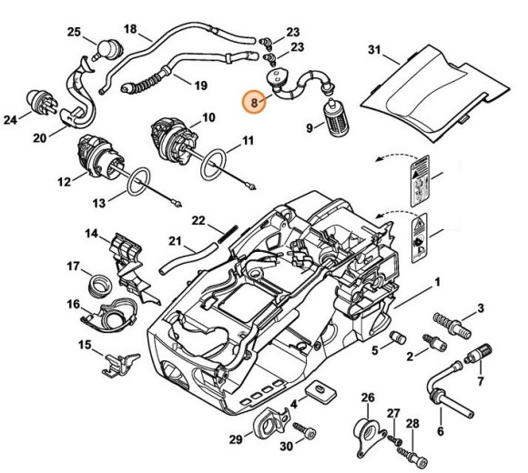 Шланг STIHL 11373587700