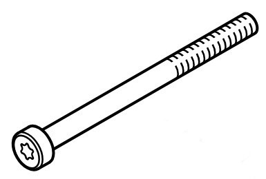 Винт с цилиндрической головкой IS-M6x80-12.9 (90223461475)