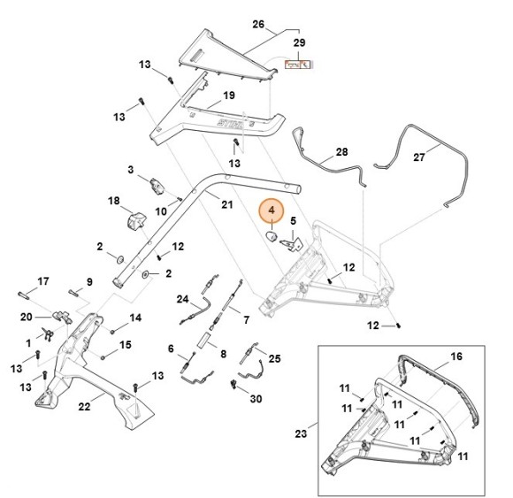 Ручка STIHL 00009898101