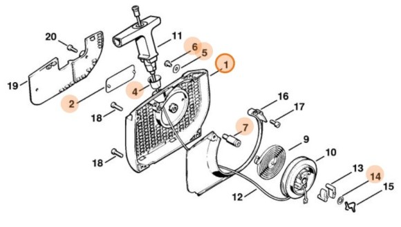 Корпус вентилятора STIHL 11280801812
