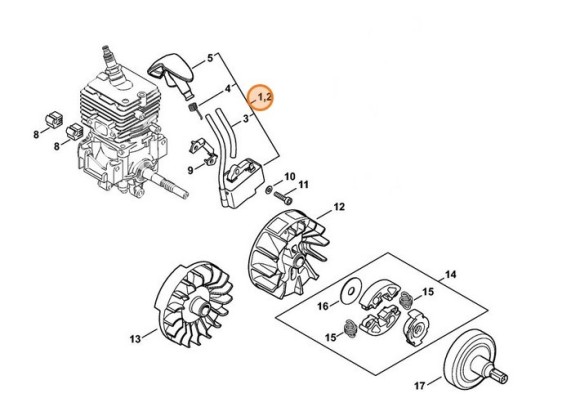 Модуль запалювання STIHL 41444001328