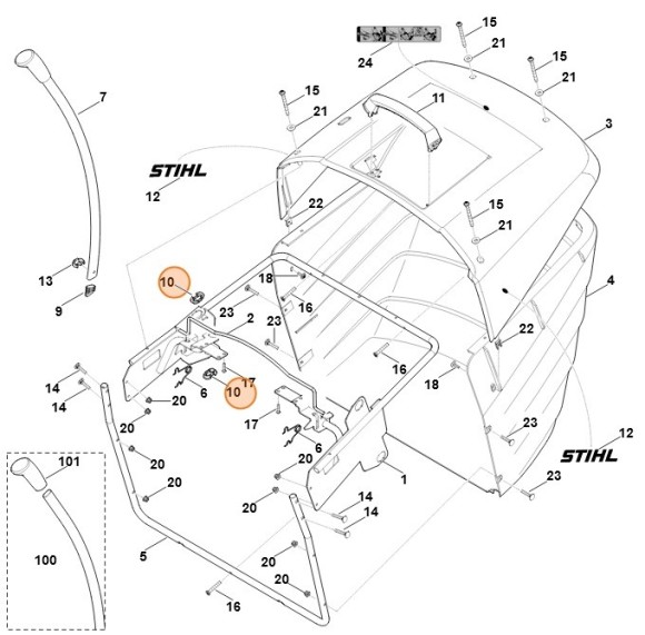 Направляюча деталь STIHL 61707632200