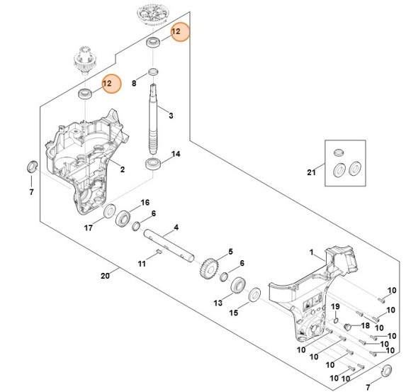 Шарикопідшипник 6004-2RS STIHL 95030035446