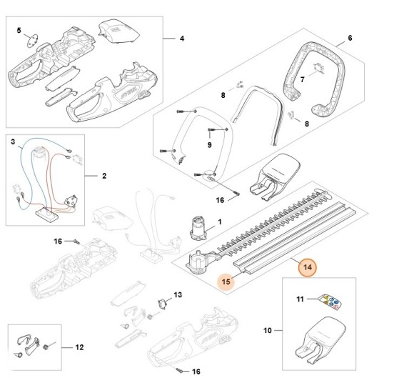 Редуктор с режущим устройством (HA086407400)