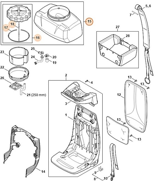 Емкость 14 л (42447000805)