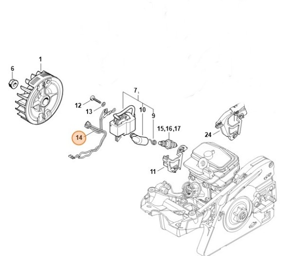 Кабельний джгут STIHL 11434403013