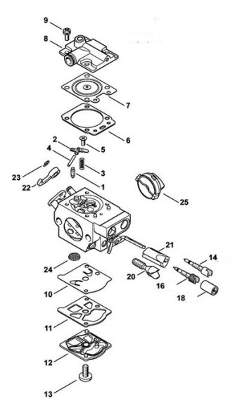 Карбюратор WTF-2A STIHL 11431200601