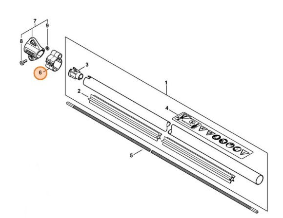 Тримач діам.25,4мм STIHL 00001822100