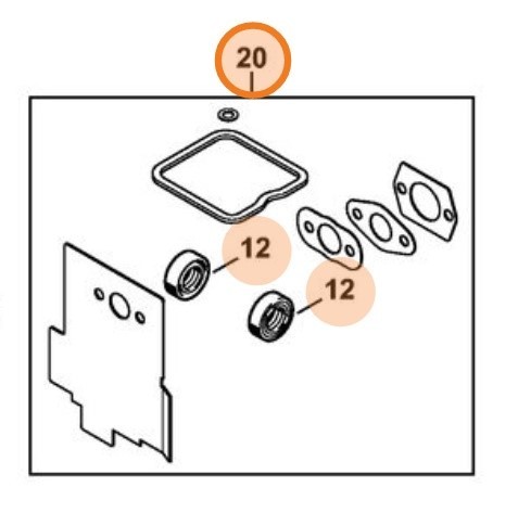 Комплект ущільнень STIHL 41800071015