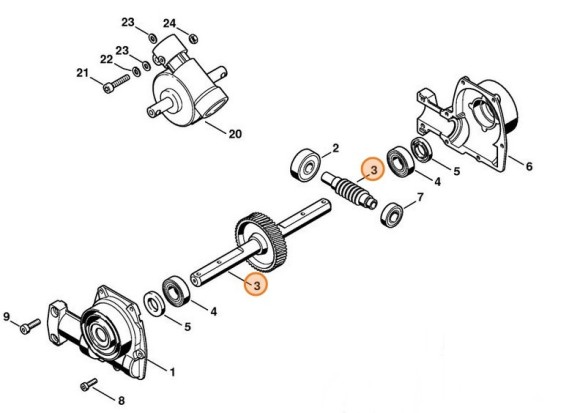 Черв'як STIHL 46016407100