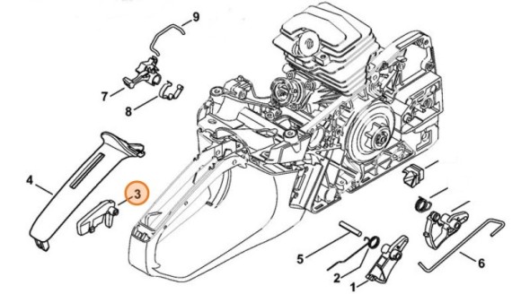 Стопорний важіль STIHL 11431820800