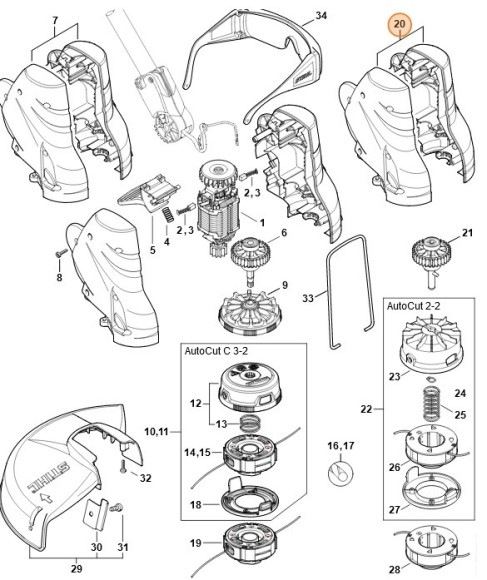 Картер двигуна STIHL 48166000800