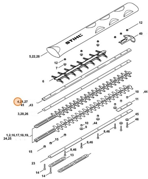 Направляюча 500мм/20" T STIHL 42376414605