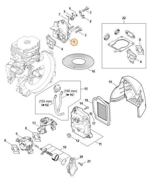 Проміжний фланець STIHL 41481202300