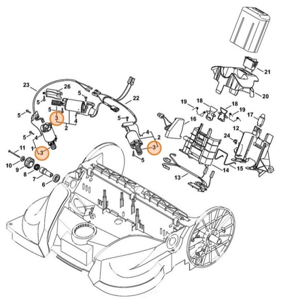 Черв'як мотору STIHL 48606004201