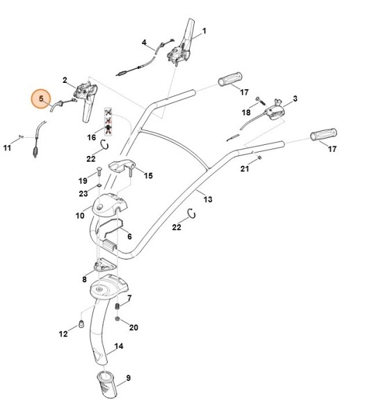 Трос заднего хода (62417109926)