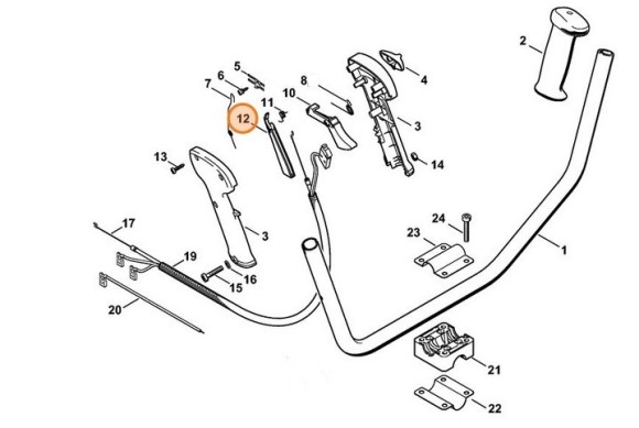 Стопорний важіль STIHL 41281820800