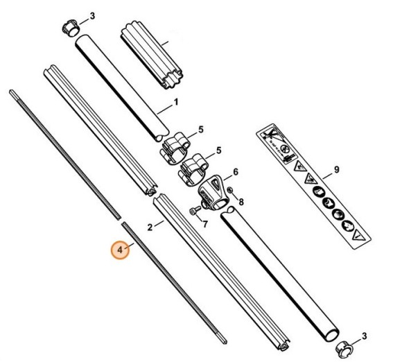 Карданный вал 1538 мм (41377113202)