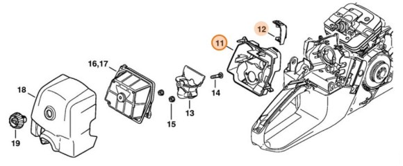 Корпус фільтра STIHL 11351202700
