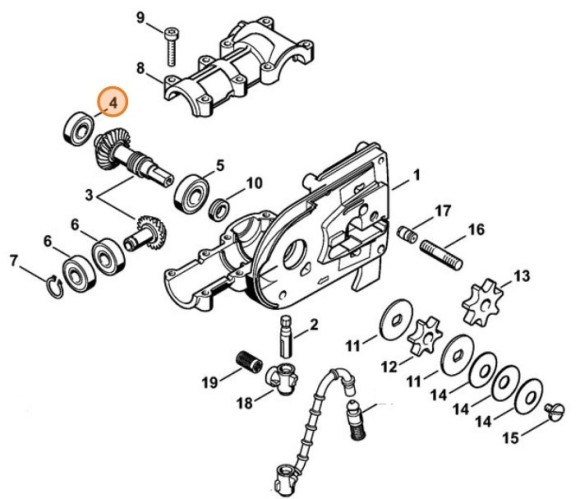 Радіальний шарикопідшипник 609-2RS STIHL 95030039860